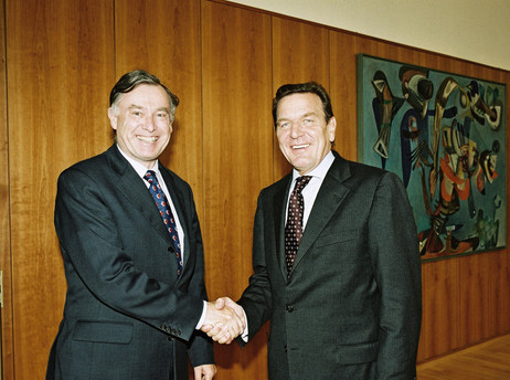 Horst Köhler mit Gerhard Schröder